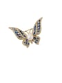 thumb Copper Cubic Zirconia White Butterfly Dainty Brooches 0