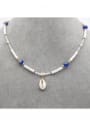 thumb Stainless steel Freshwater Pearl Irregular Bohemia Necklace 1