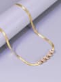 thumb Titanium Steel Glass Stone Heart Hip Hop Snake Bone Chain Necklace 2