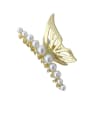 thumb Alloy Imitation Pearl Trend Butterfly  Jaw Hair Claw 4