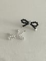 thumb 925 Sterling Silver Bead Bowknot Ethnic Stud Earring 0