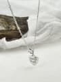 thumb Vintage Sterling Silver With Antique Silver Plated Simplistic Locket Necklaces 2