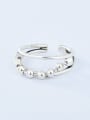 thumb 925 Sterling Silver  Round  BeadVintage Stackable Ring 4