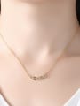 thumb 925 Sterling Silver Cubic Zirconia Simple and hollow heart  Necklace 1