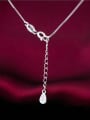 thumb 925 Sterling Silver Cubic Zirconia Snake Minimalist Necklace 2