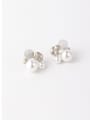 thumb Alloy With Imitation Gold Plated Fashion Flower Stud Earrings 1