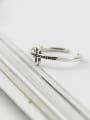 thumb 925 Sterling Silver Cross Vintage Band Ring 3