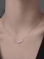 thumb 925 Sterling Silver Square Minimalist Necklace 1