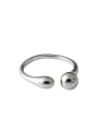 thumb 925 Sterling Silver Bead Round Vintage Band Ring 3