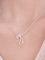 thumb 925 Sterling Silver Bowknot Minimalist Necklace 1