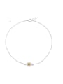 thumb 925 Sterling Silver Flower Minimalist  Anklet 0