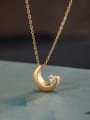 thumb 925 Sterling Silver Cubic Zirconia Vintage Moon  Pendant Necklace 2