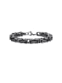 thumb Stainless steel Irregular Vintage Link Bracelet 0