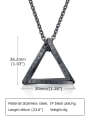 thumb Stainless steel Hip Hop Triangle  Pendant 2