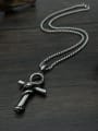 thumb Titanium Steel Cross Hip Hop Regligious Necklace 2