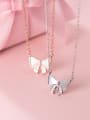 thumb 925 Sterling Silver Shell Butterfly Minimalist Necklace 0