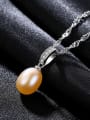 thumb 925 sterling silver simple Freshwater Pearl multi color Necklace 1