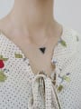 thumb 925 sterling silver simple fashion triangle Necklace 0