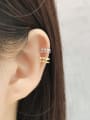 thumb 925 Sterling Silver Geometric Minimalist Single Earring(Single-Only One) 1