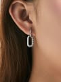 thumb 925 Sterling Silver Geometric Vintage Drop Earring 1