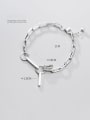 thumb 925 Sterling Silver  Vintage Hollow Chain Link Bracelet 1
