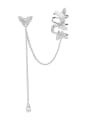 thumb Brass Cubic Zirconia Tassel Luxury Single Earring(Single-Only One) 0
