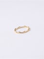 thumb Titanium With Imitation Gold Plated Simplistic Round Band Rings 1