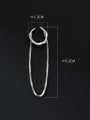 thumb 925 Sterling Silver Tassel Minimalist Threader Earring (Only One ) 4