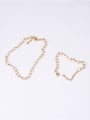 thumb Titanium With Imitation Gold Plated Simplistic Chain Necklaces 1