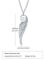 thumb Stainless steel Feather Hip Hop Necklace 3