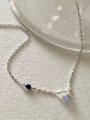 thumb 925 Sterling Silver Natural Stone Geometric Minimalist Necklace 3