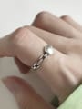 thumb 925 Sterling Silver Smooth Round Vintage Band Ring 1