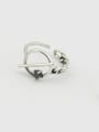 thumb 925 Sterling Silver Hollow Geometric Vintage Band Ring 3
