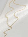 thumb Brass Cubic Zirconia Tassel Minimalist Lariat Necklace 2