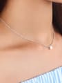 thumb 925 Sterling Silver Bead  Solid Ball Socket Chain Necklace 2