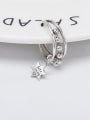 thumb 925 Sterling Silver Star Vintage Stackable Ring 2