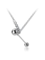 thumb 925 Sterling Silver Retro style silver Bead  Necklace 0