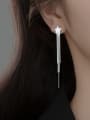 thumb Stainless steel Tassel Minimalist Threader Earring 2