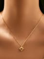 thumb 925 Sterling Silver Cubic Zirconia Geometric Dainty Necklace 1