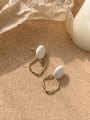 thumb Alloy With Imitation Gold Plated Simplistic Geometric Drop Earrings 3