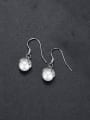 thumb Brass Imitation Pearl Geometric Luxury Hook Earring 0