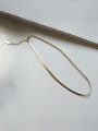 thumb 925 Sterling Silver  Minimalist Snake bone chain Necklace 0