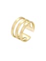 thumb Alloy Smooth  Geometric Stackable Ring 0