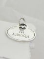 thumb Vintage Sterling Silver With Minimalist Oval Letters Pendant Diy Accessories 2
