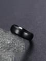 thumb Titanium Steel Round Minimalist Band Ring 4