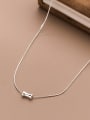 thumb 925 Sterling Silver Snake Minimalist Snake Bone Chain Necklace 2