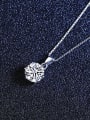 thumb 925 Sterling Silver Moissanite Geometric Minimalist Necklace 3