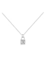 thumb 925 Sterling Silver 0.5 ct Moissanite Square Dainty Necklace 0