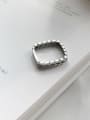 thumb 925 Sterling Silver Geometric Minimalist Free Size Band Ring 1