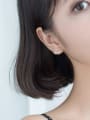 thumb 925 sterling silver rhinestone bowknot trend stud earring 3